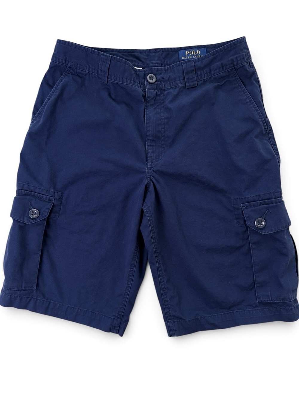 Polo Ralph Lauren Boys 18 Navy Cargo Chino Shorts